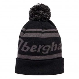 Berghaus Berg Beanie Bobble Hat in Black/Dark Grey