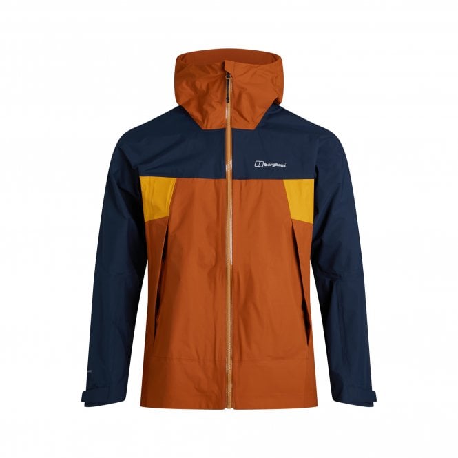 Berghaus Sky Hiker Shell Jacket in brown and dark blue