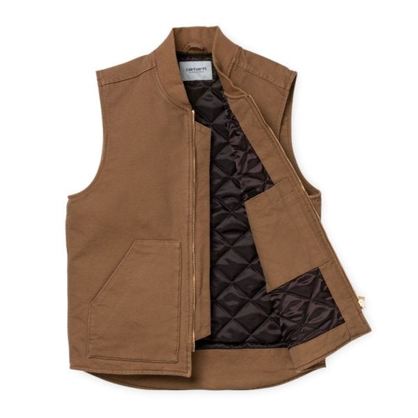 Buy Carhartt Wip Classic Vest Hamilton Brown Rinsed