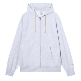 Champion Full Zip Hoodie Sweatshirt - Grey