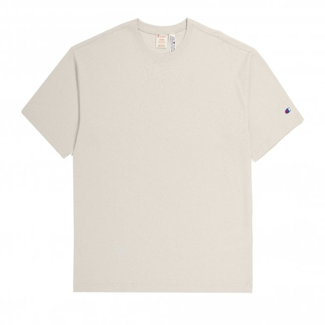 Champion T Shape Reverse Weave T Shirt in Cream