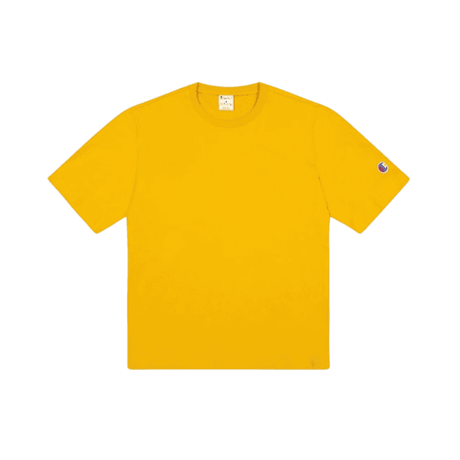 Champion T Shape Reverse Weave T-Shirt - Yellow