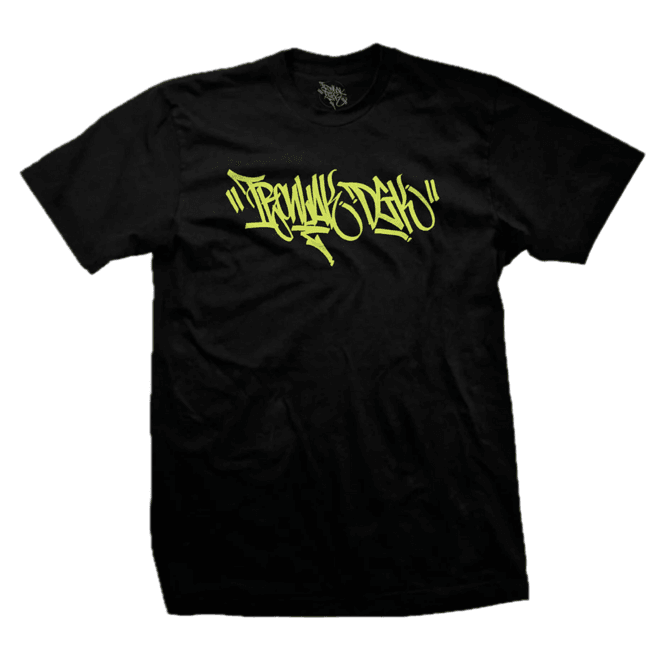 DGK X Ironlak Hands Off (Puff Ink) T-Shirt - Black