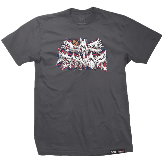 DGK X Ironlak Volts T-Shirt - Charcoal
