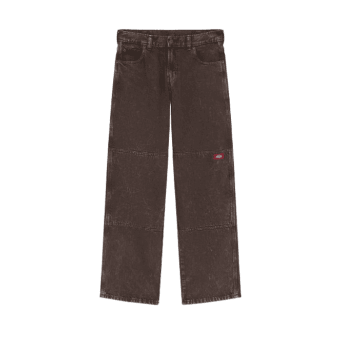 Dickies Double Knee Loose Fit Jeans in Dark Brown