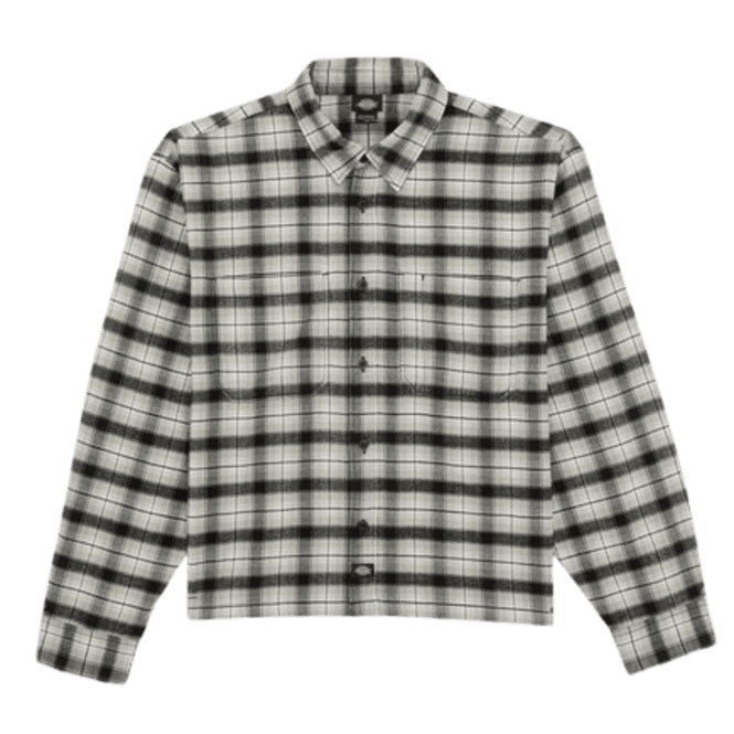Dickies Jerome Cropped Flannel Shirt Black
