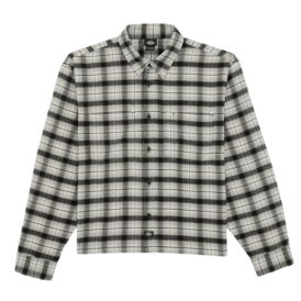 Dickies Jerome Cropped Flannel Shirt Black