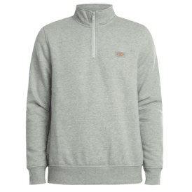 Dickies Oakport Quarter Zip - Heather Grey