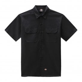 Dickies Short Sleeve Work Shirt in Black