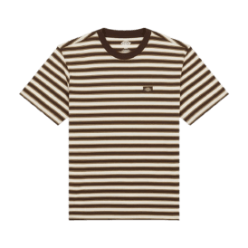 Dickies Stripe Ss Tee Chocolate in Brown
