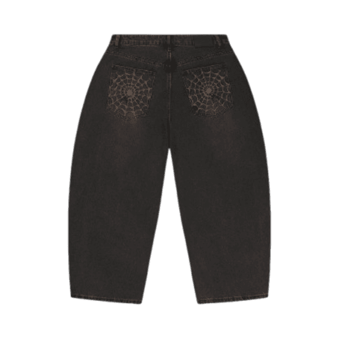 Ed Hardy Drawn By Ed Panelled Balloon Jeans Brown