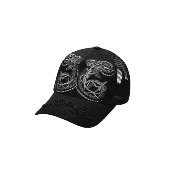 Ed Hardy Duo Snake Trucker Black/black