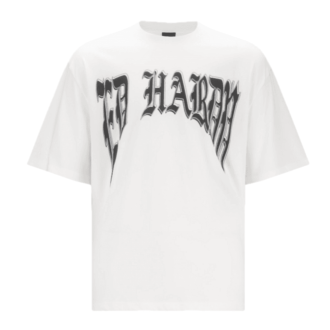 Ed Hardy Scorpion Drag Battle Relaxed T-Shirt - White
