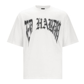 Ed Hardy Scorpion Drag Battle Relaxed T-Shirt - White