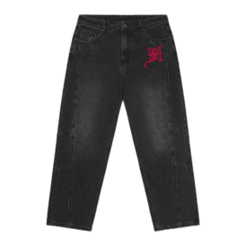 Ed Hardy Serpent Skull Jeans in Washed Black