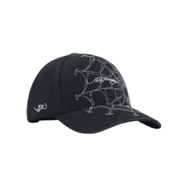 Ed Hardy Spiderweb 5 Panel Trucker Black/white