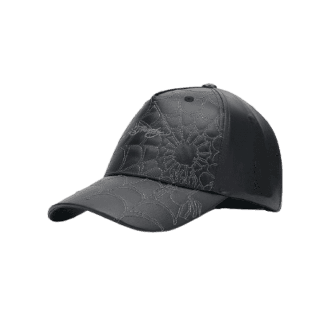 Ed Hardy Vegan Leather Spiderweb Trucker Black