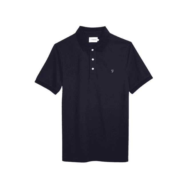 Farah Blanes Short Sleeve Polo Shirt - Black