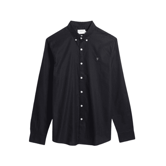 Farah Brewer Long Sleeve Shirt - Black