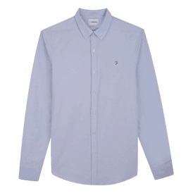 Farah Brewer Long Sleeve Shirt - Sky Blue