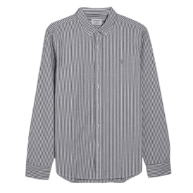 Farah Brewer Stripe Shirt in True Navy