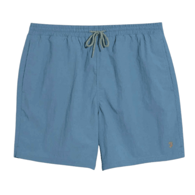 Farah Colbert Plain Swim Short Blue Tide