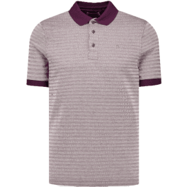 Farah Cotham Short Sleeve Polo Shirt - Bordeaux Red