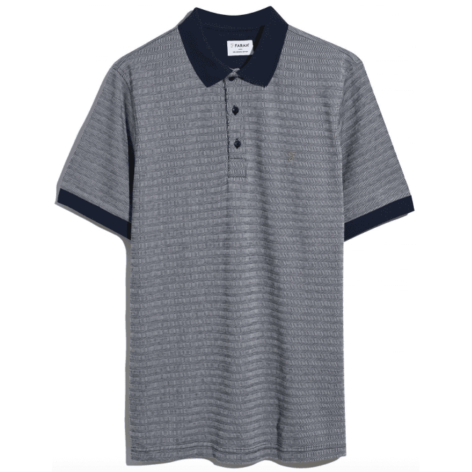 Farah Cotham Short Sleeve Polo Shirt - Yale Blue