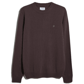 Farah Maidstone Crew Knitwear Jumper - Mauve