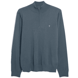 Farah Redchurch Merino Wool Jumper - Chalk Blue