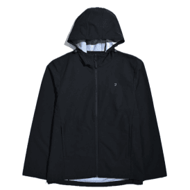 Farah Rhodes Hooded Rainproof Jacket - Black