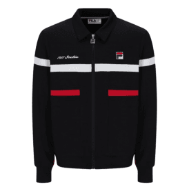 Fila Alex Cut And Sew Jacket in Black/fila Red/white