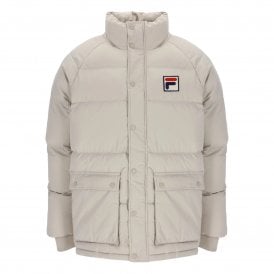 Fila Aspen Puffa Jacket in Silver Lining Beige