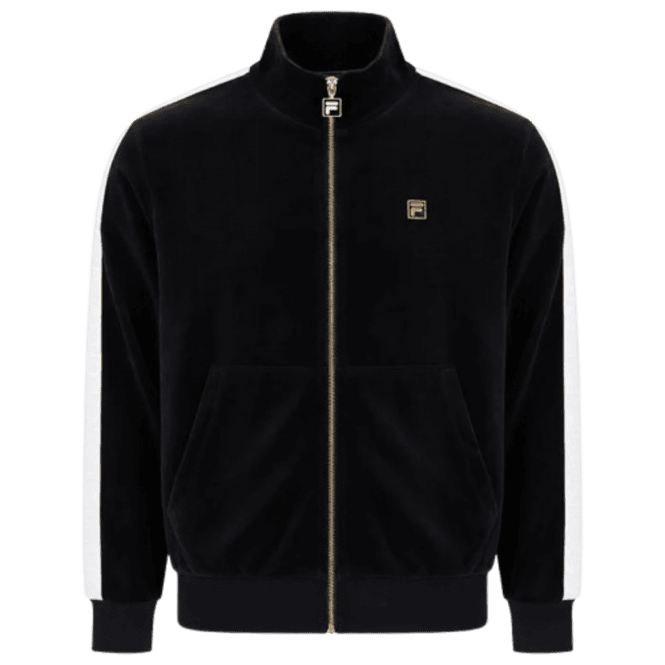 Fila Bosco Velour Track Jacket Black