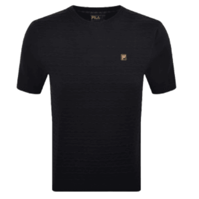 Fila Don Textured Knitted T-shirt Black
