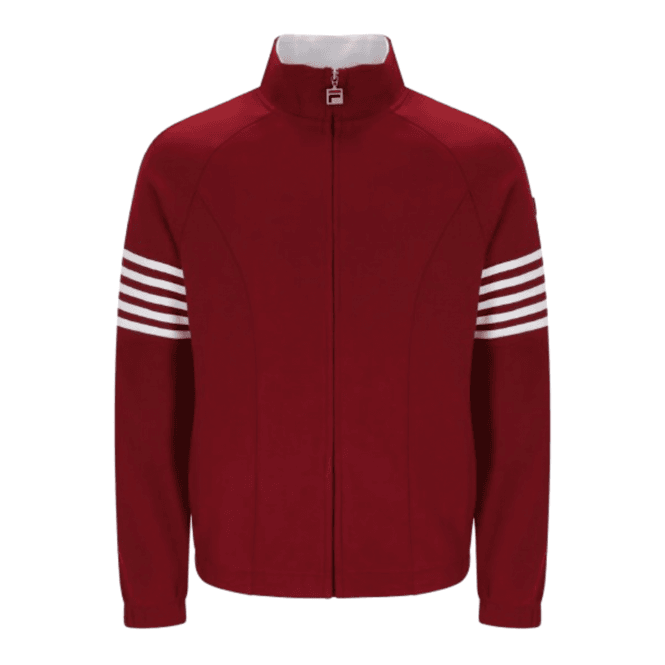 Fila Patrice Cut And Sew Jacket in Sun Dried Tomato/white