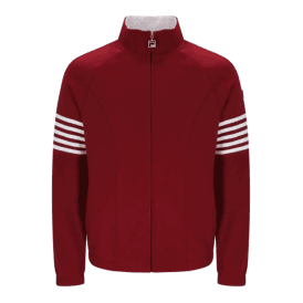 Fila Patrice Cut And Sew Jacket in Sun Dried Tomato/white