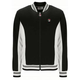 Fila Settanta Baseball Track Jacket - Black/Gardenia
