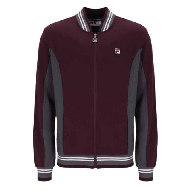 Fila Settanta Baseball Track Jacket Fudge/gunmetal/white