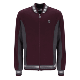 Fila Settanta Baseball Track Jacket Fudge/gunmetal/white