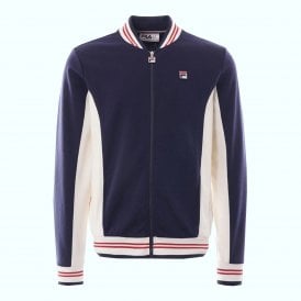 Fila Settanta Baseball Track Jacket in Fila Navy, Gardenia and Fila Red
