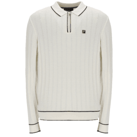 Fila Sully Long Sleeve Polo Shirt - Tofu Cream