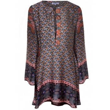 Glamorous Shift Dress Purple Multiple Square
