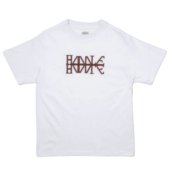 Hoddle Embroidered Rune T-Shirt - White