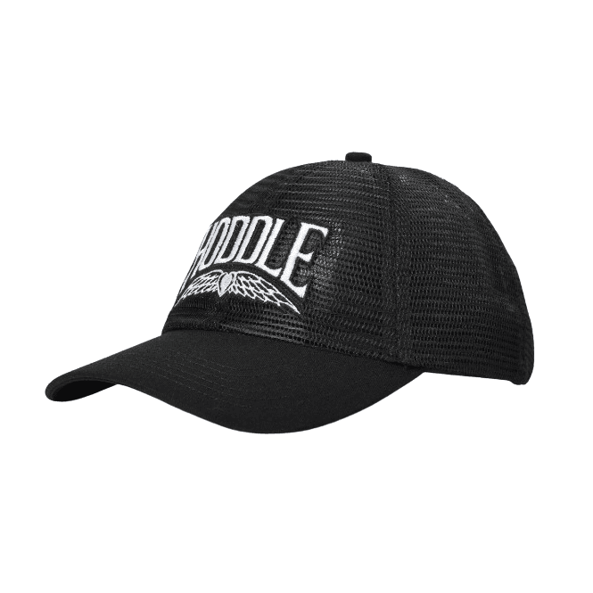 Hoddle Heart Logo Trucker Cap - Black