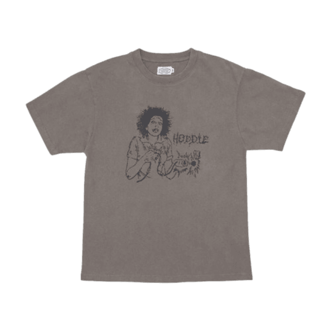 Hoddle Shock Tee in Faded Black