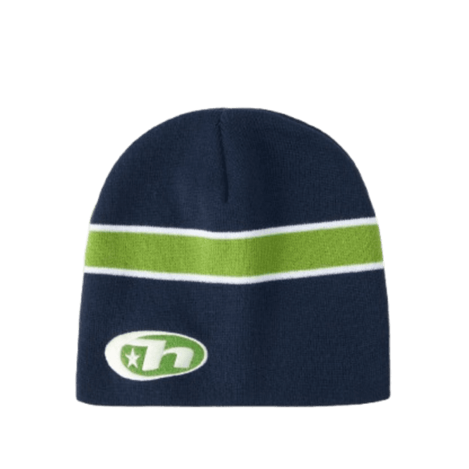 Huf Frequency Skull Beanie in Navy