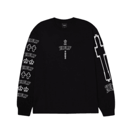 Huf Hard Luxe Ls Tee Black