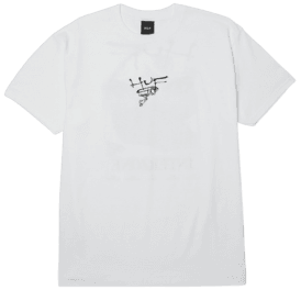 Huf Interzone Ss Tee in White