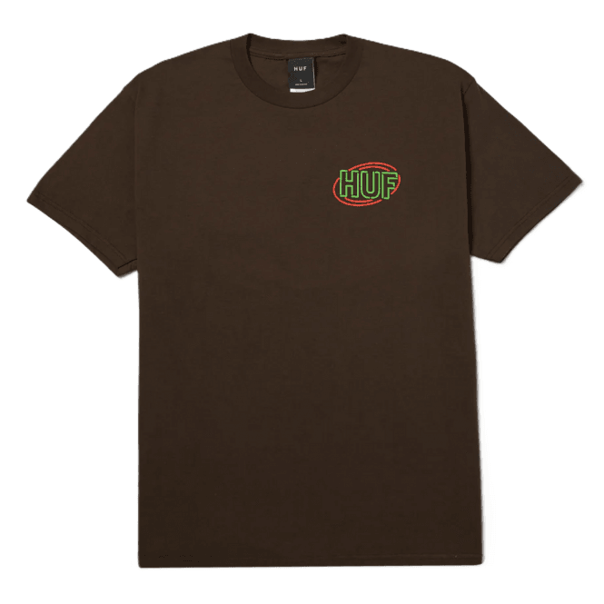 Huf Promo Short Sleeve T-Shirt - Brown Bison